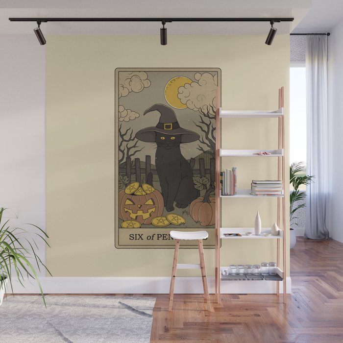 Six of Pentacles Wall Mural Gallery Image 1
