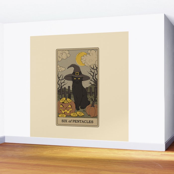 Six of Pentacles Wall Mural Gallery Image 2