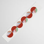 Hand-Drawn Geometric Circles with Stripes Table Runner Gallery Image 3