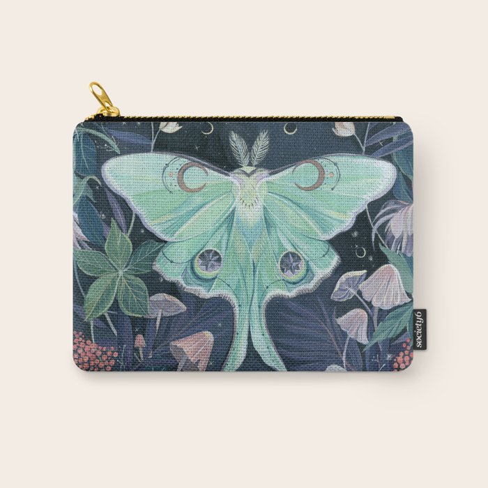 Luna Moth Carry All Pouch Gallery Image 1