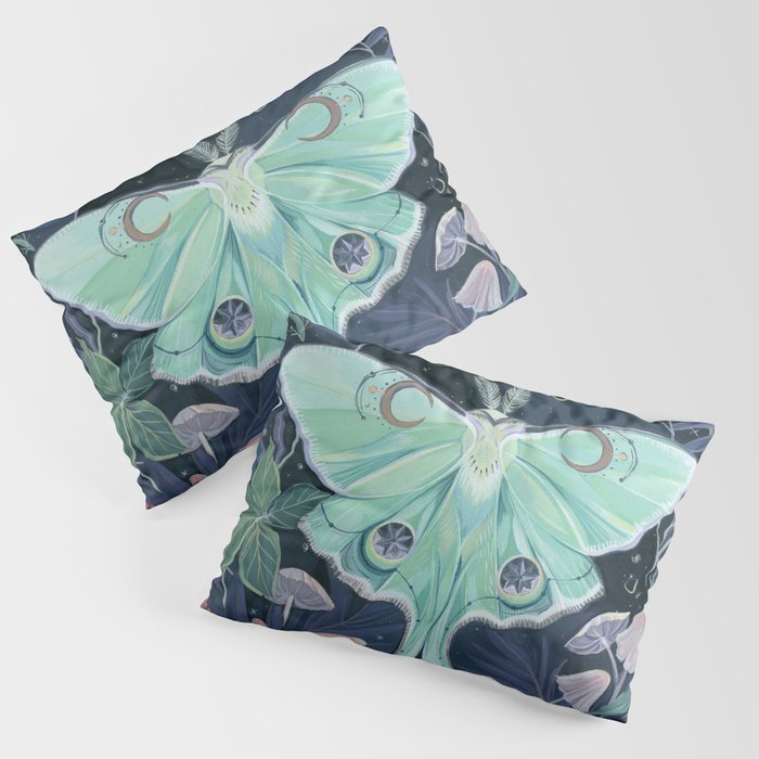 Luna Moth Pillow Sham Gallery Image 1