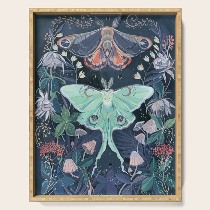 Luna Moth Serving Tray Gallery Image 1