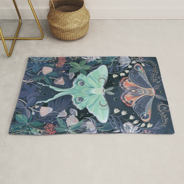 Luna Moth Rug Gallery Image 1