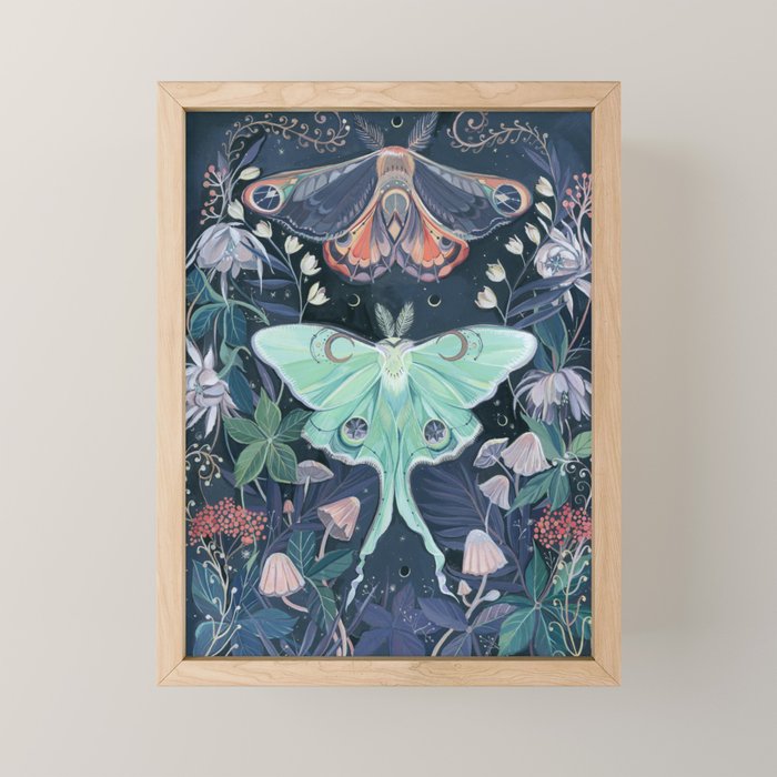 Luna Moth Mini Art Print Gallery Image 1