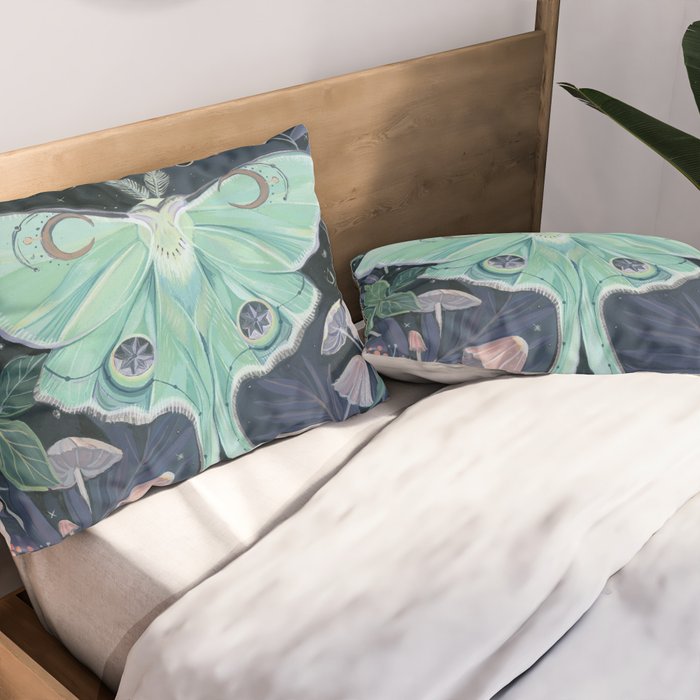 Luna Moth Pillow Sham Gallery Image 2