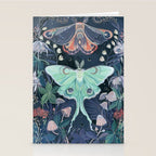 Luna Moth Stationery Card Gallery Image 2