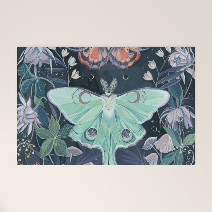 Luna Moth Welcome Mat Gallery Image 1