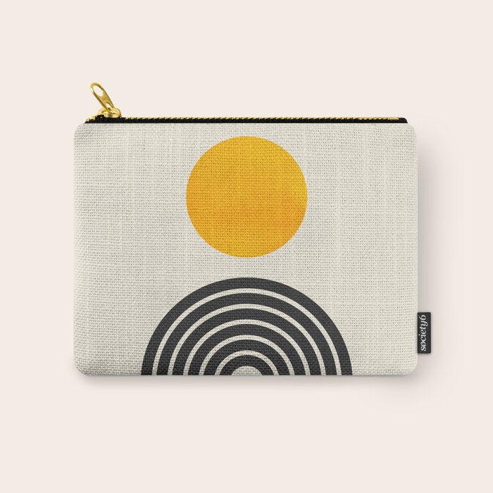 Gold Sun I: Mid-Century Modern Edition Carry All Pouch Gallery Image 1