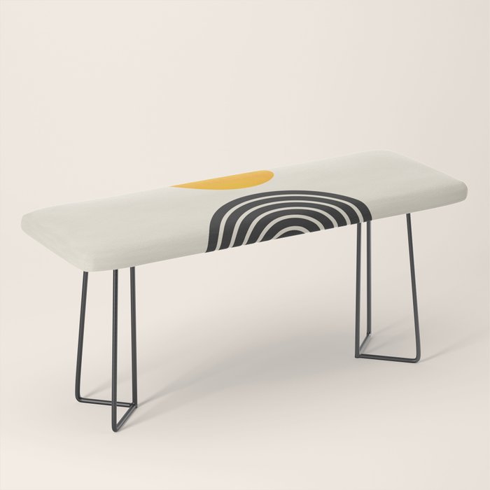 Gold Sun I: Mid-Century Modern Edition Bench Gallery Image 1