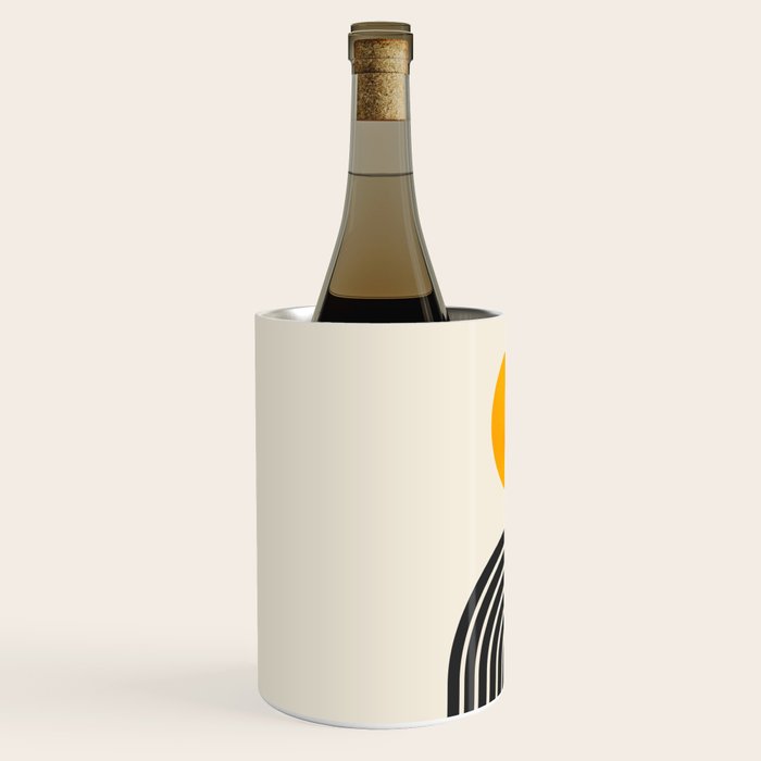 Gold Sun I: Mid-Century Modern Edition Wine Chiller Gallery Image 2