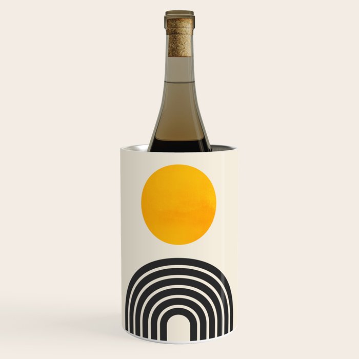 Gold Sun I: Mid-Century Modern Edition Wine Chiller Gallery Image 1