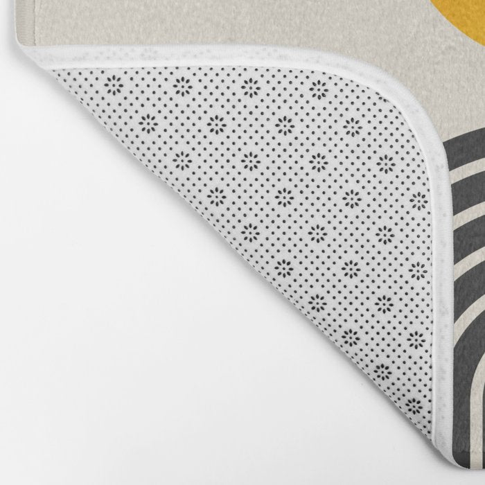 Gold Sun I: Mid-Century Modern Edition Bath Mat Gallery Image 2