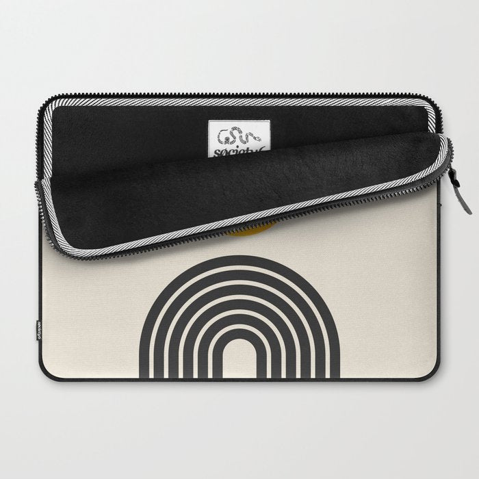 Gold Sun I: Mid-Century Modern Edition Laptop Sleeve Gallery Image 2