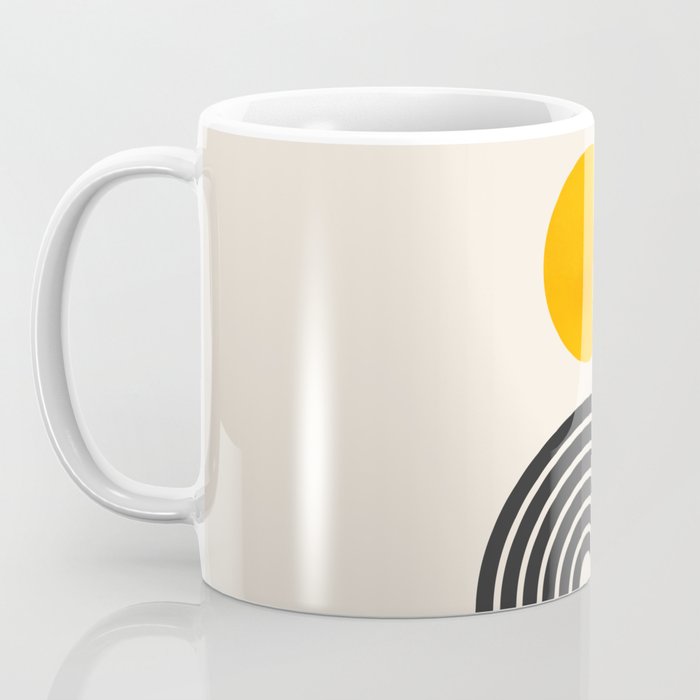 Gold Sun I: Mid-Century Modern Edition Coffee Mug Gallery Image 3