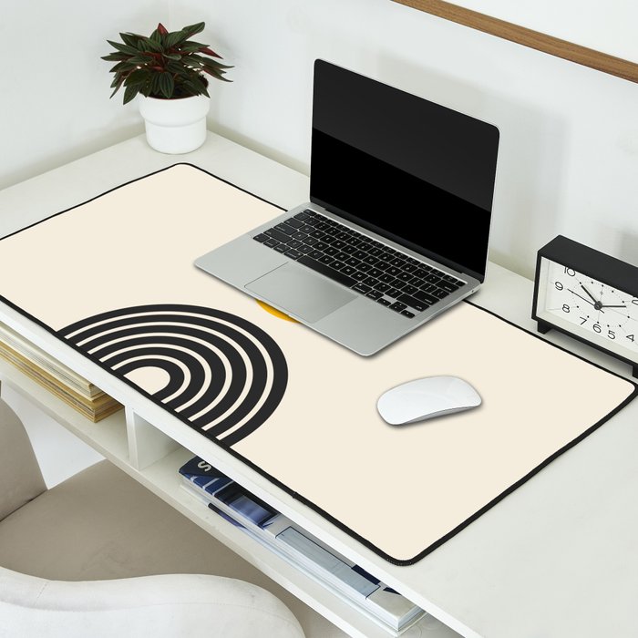 Gold Sun I: Mid-Century Modern Edition Desk Mat Gallery Image 2