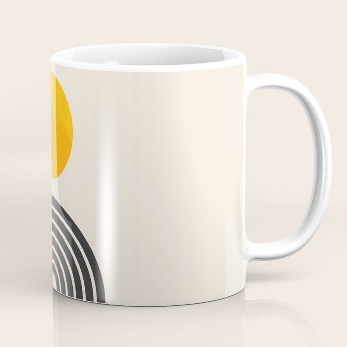 Gold Sun I: Mid-Century Modern Edition Coffee Mug Gallery Image 1