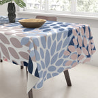 Floral Blooms, Pink, Blue, Gray Tablecloth Gallery Image 3