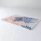 Floral Blooms, Pink, Blue, Gray Rug Gallery Image 3