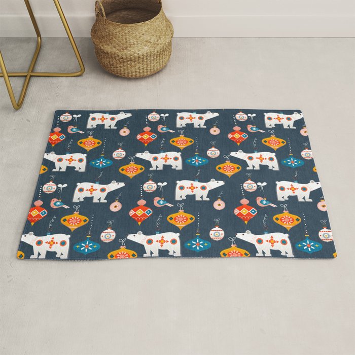 Christmas Retro decorations no2 Rug Gallery Image 1