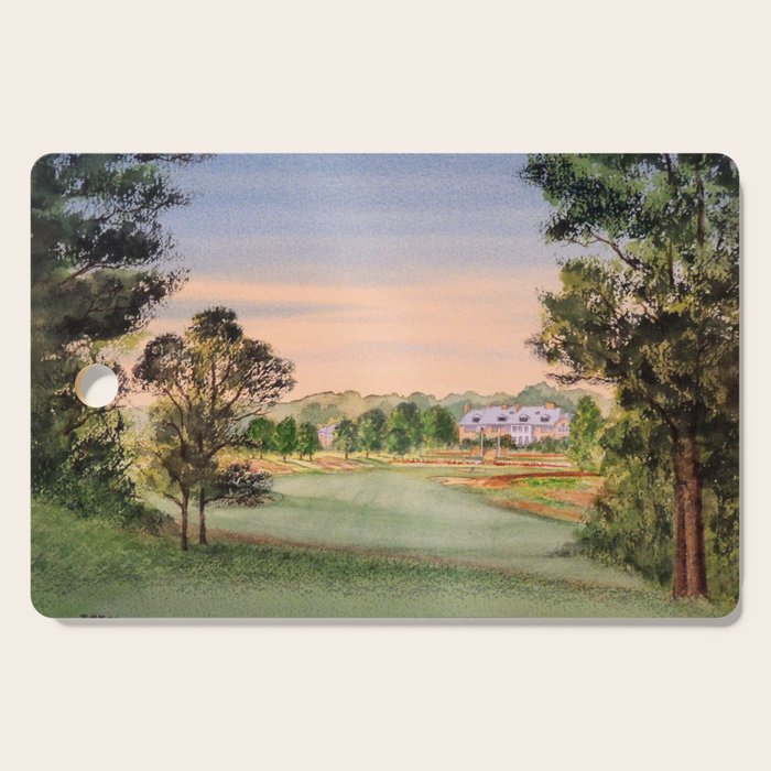Hamilton Farm Golf Club Highlands Course 18th hole Cutting Board Gallery Image 1