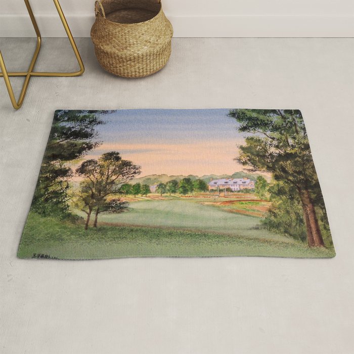 Hamilton Farm Golf Club Highlands Course 18th hole Rug Gallery Image 1