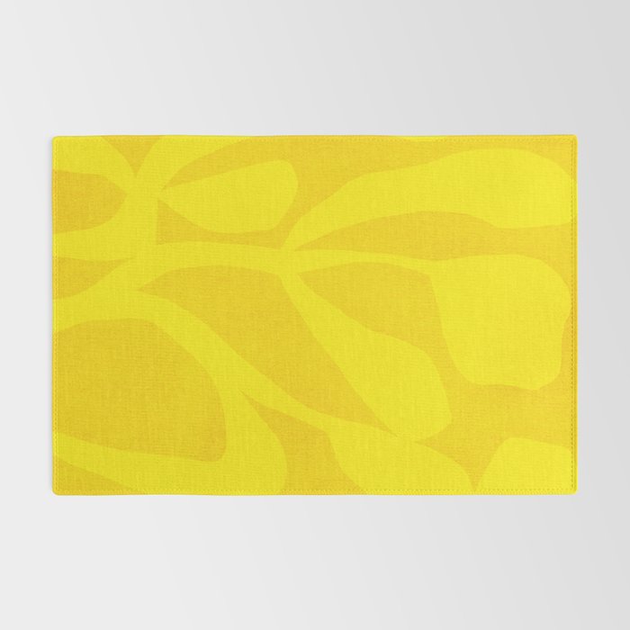 Abstract botanical- yellow gold  Rug Gallery Image 2