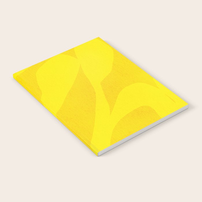 Abstract botanical- yellow gold  Notebook Gallery Image 2