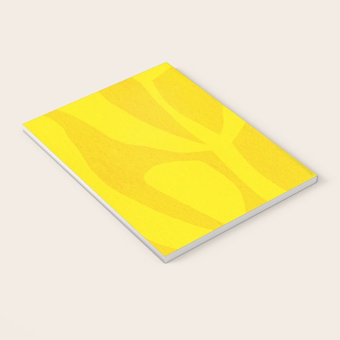 Abstract botanical- yellow gold  Notebook Gallery Image 3
