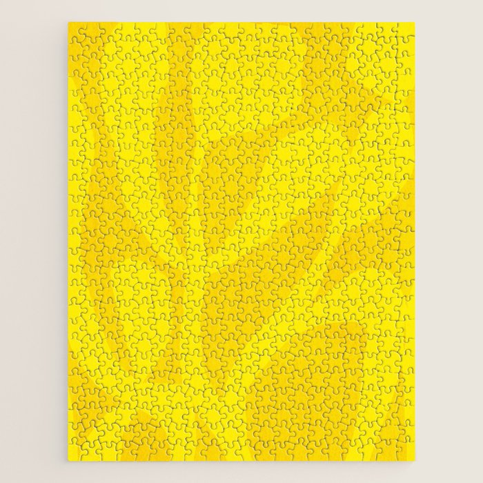 Abstract botanical- yellow gold  Jigsaw Puzzle Gallery Image 1