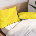Abstract botanical- yellow gold  Pillow Sham Gallery Image 2