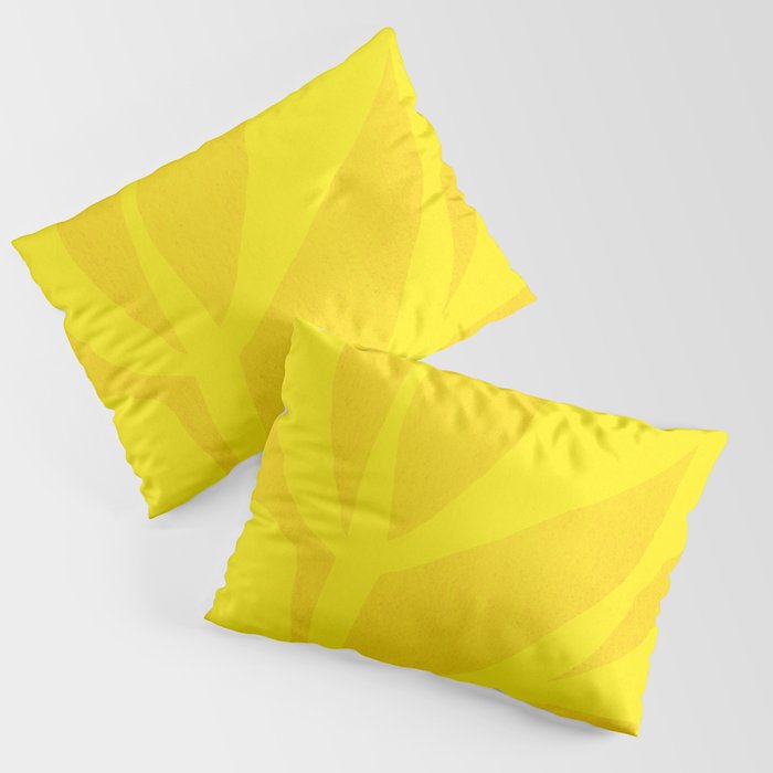 Abstract botanical- yellow gold  Pillow Sham Gallery Image 1