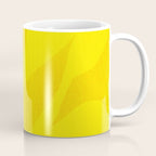 Abstract botanical- yellow gold  Coffee Mug Gallery Image 1