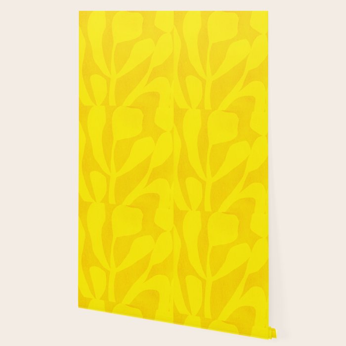 Abstract botanical- yellow gold  Wallpaper Gallery Image 2