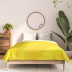 Abstract botanical- yellow gold  Comforter Gallery Image 3
