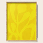 Abstract botanical- yellow gold  Serving Tray Gallery Image 1