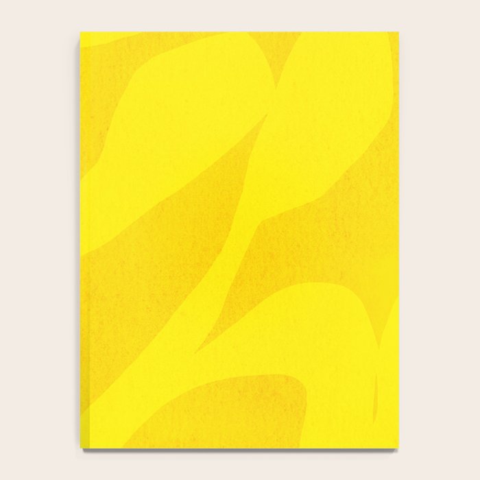 Abstract botanical- yellow gold  Notebook Gallery Image 4