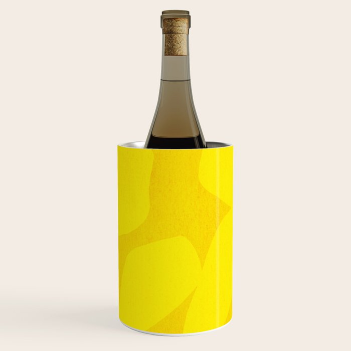 Abstract botanical- yellow gold  Wine Chiller Gallery Image 3