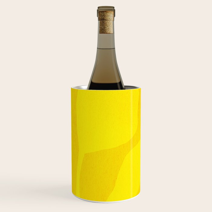 Abstract botanical- yellow gold  Wine Chiller Gallery Image 1