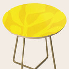 Abstract botanical- yellow gold  Side Table Gallery Image 2