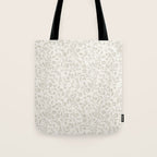 Beige Ditsy Toile Floral Tote Bag Gallery Image 1