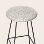 Beige Ditsy Toile Floral Stool Gallery Image 2