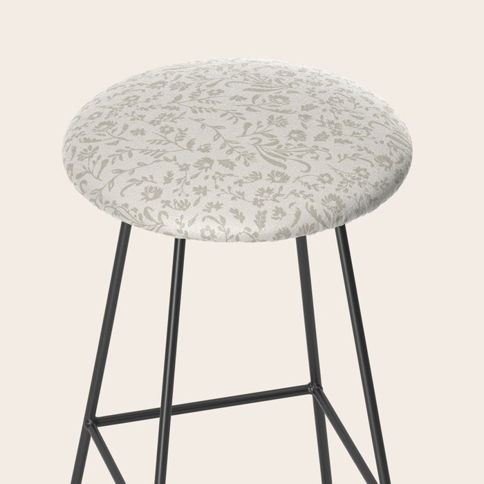 Beige Ditsy Toile Floral Stool Gallery Image 2