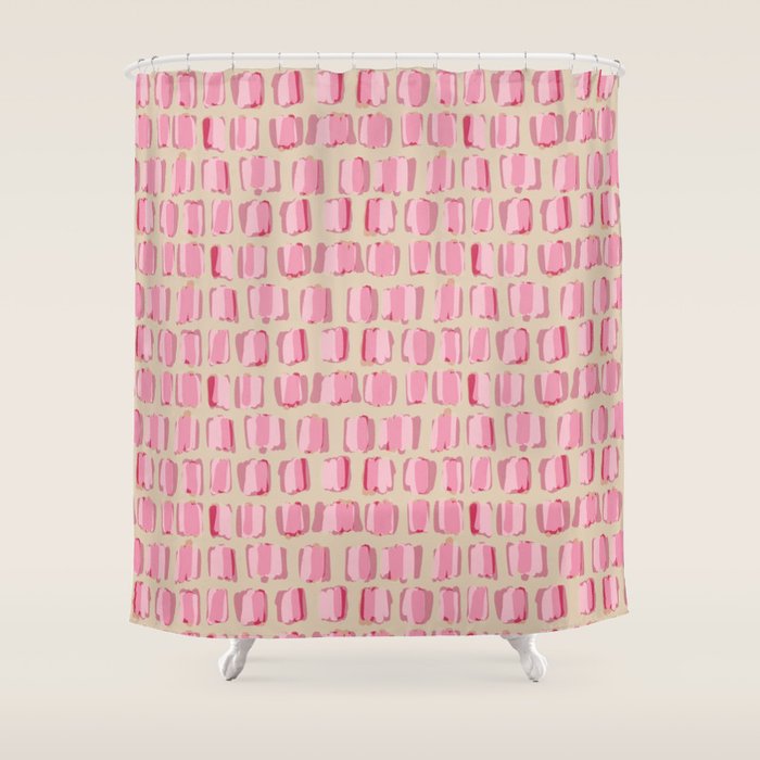 Parisian Bakery - Pink Shower Curtain Gallery Image 1