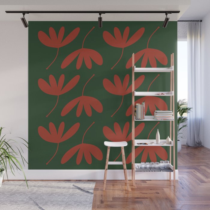 Flying Leaves Wall Mural Gallery Image 1