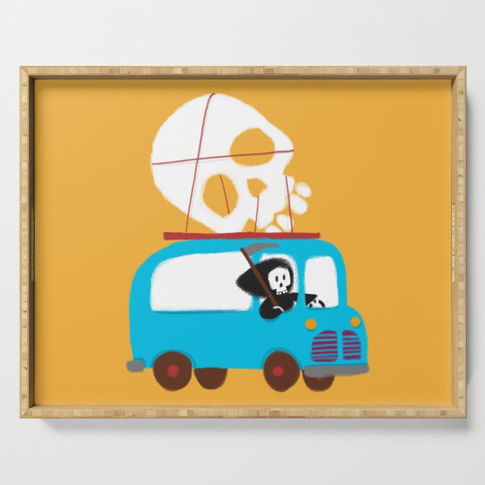 Death on wheels Serving Tray Gallery Image 1