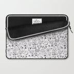 Lots of dogs doggy faces pattern Laptop Sleeve Gallery Image 2