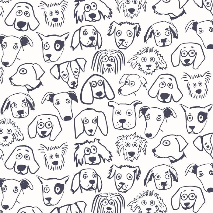 Lots of dogs doggy faces pattern Coffee Mug Gallery Image 2