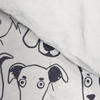 Lots of dogs doggy faces pattern Comforter Gallery Image 4