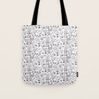 Lots of dogs doggy faces pattern Tote Bag Gallery Image 1