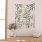 Winter Birch Trees - Scandinavian decor nature photograph Wall Tapestry Gallery Image 2